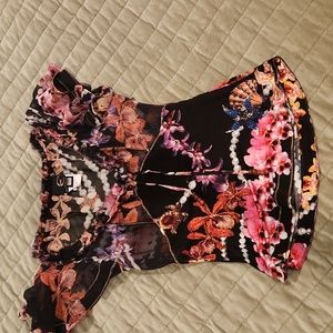 Roberto Cavalli. Just Cavalli size 42 woman Floral mesh top vintage